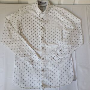 Ted Baker Men’s Button Down Shirt Size 3 Slim Fit Geometric Diamond Print
